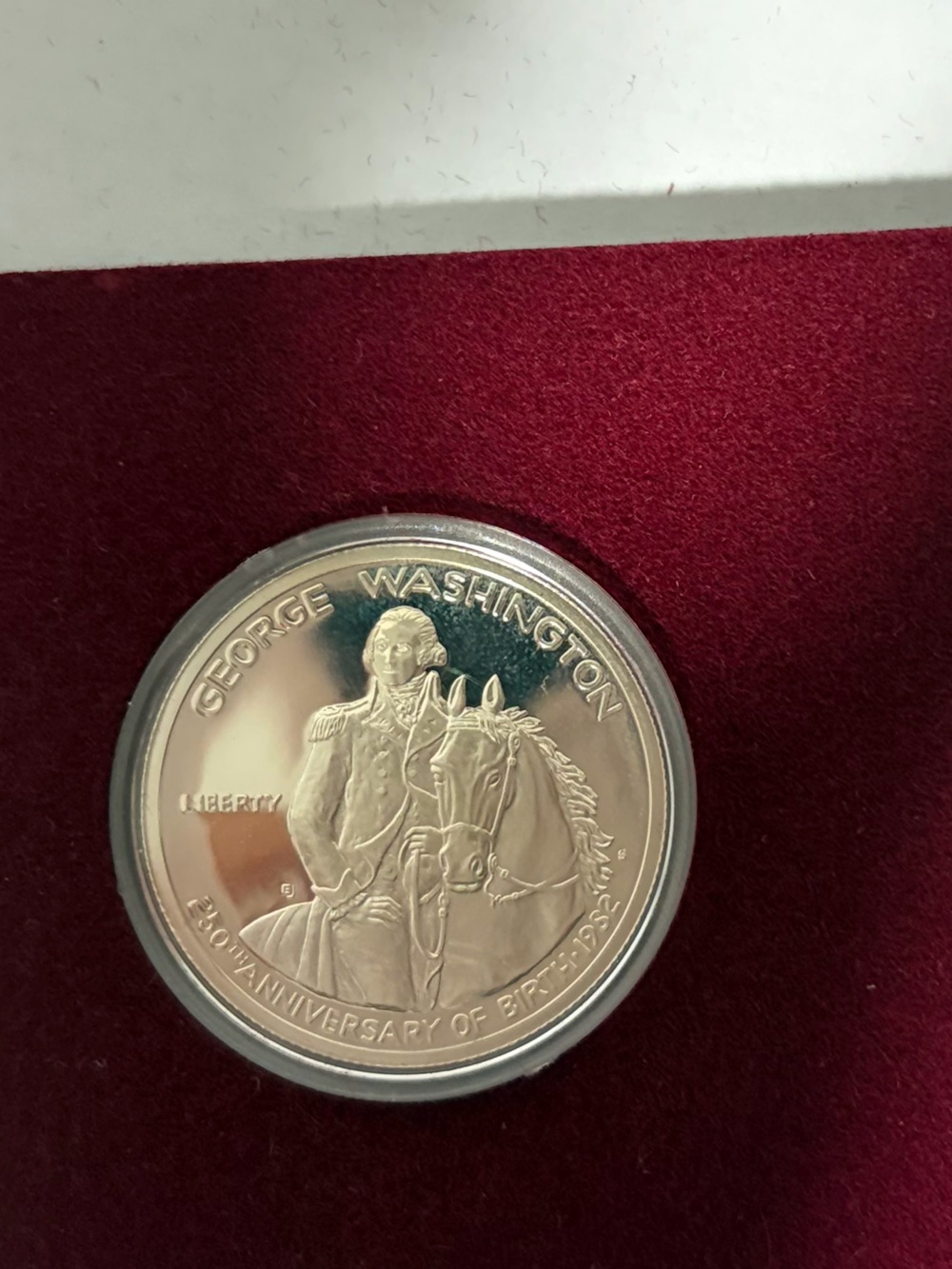 George Washington Proof 90% Silver Commemorative Half Dollar w COA - Picture 3 of 4